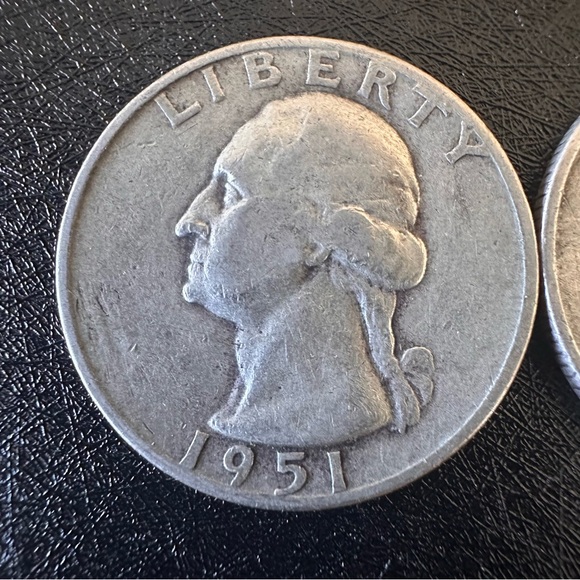 1950–1952 Washington Quarters Lot of 3 – 90% Silver U.S. Coins - Picture 5 of 8